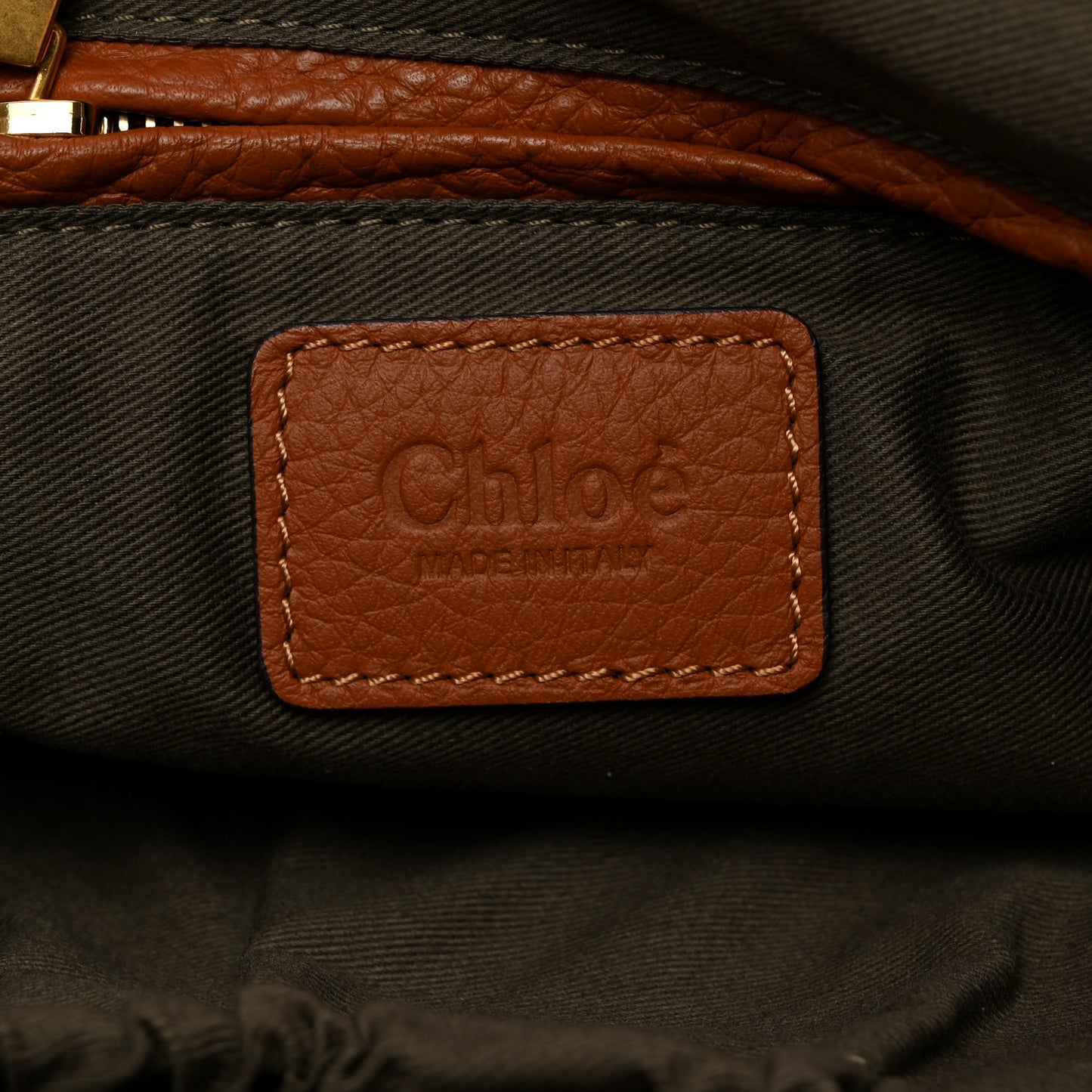 Calfskin Medium Marcie Satchel Tan