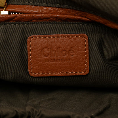 Chloe Calfskin Medium Marcie Satchel Tan 5 of 9