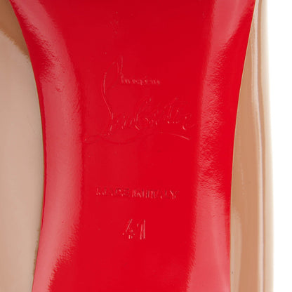 Christian Louboutin Patent Fifi 85 Pumps 41 Nude 6 of 7