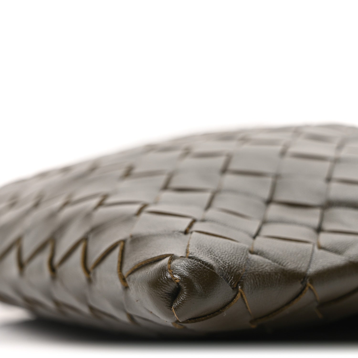 Bottega Veneta Calfskin Intrecciato Mini Hop Khaki 9 of 9