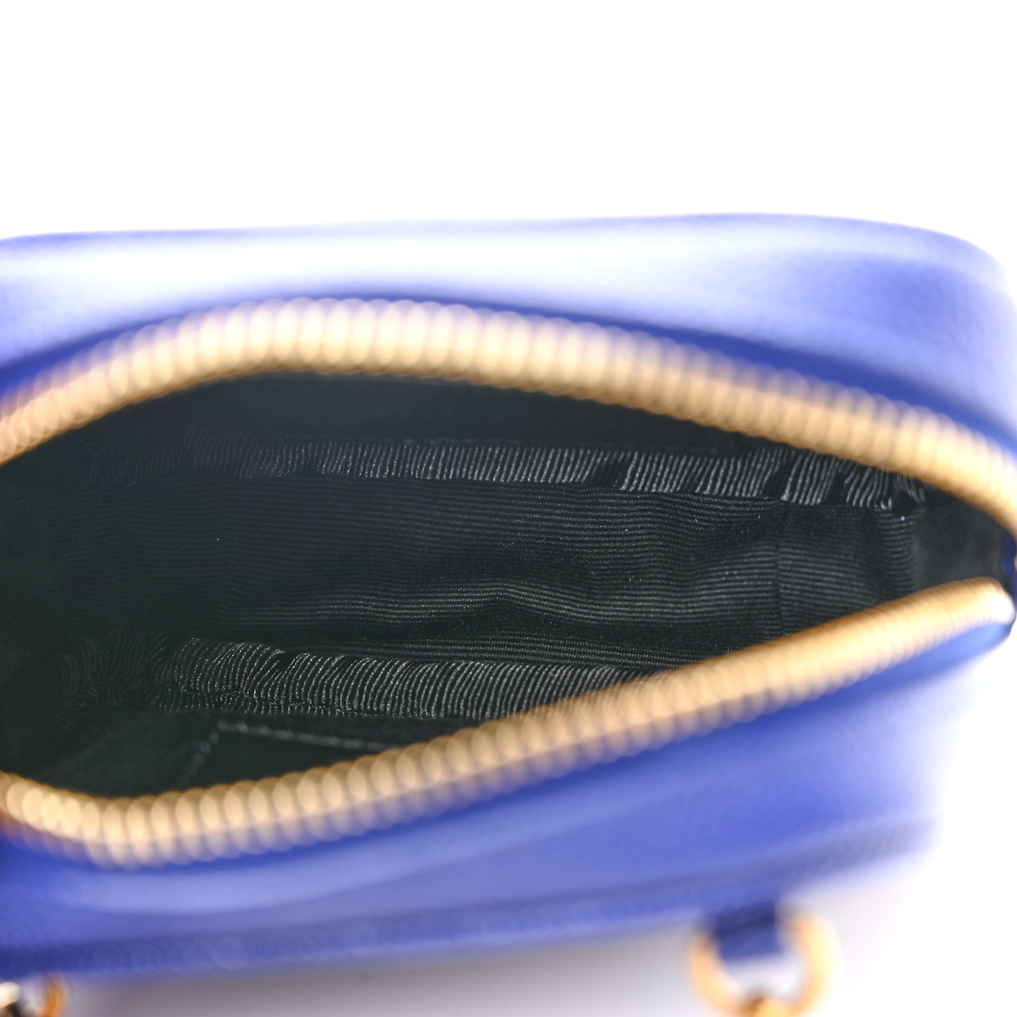 Grain De Poudre Matelasse Monogram Baby Lou Camera Bag Sapphire Blue