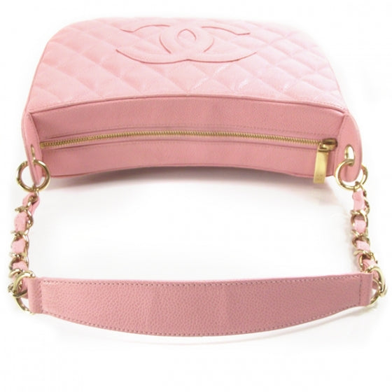 Chanel Caviar Shoulder Bag Pink 4 of 10