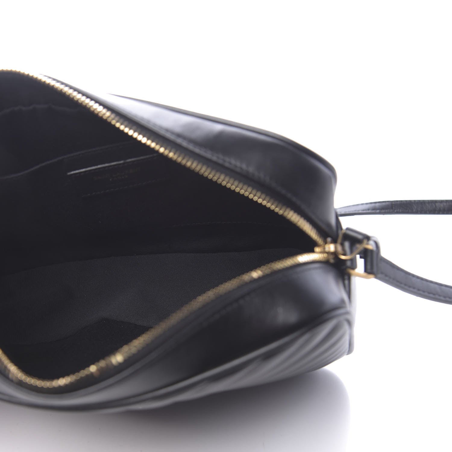 Saint Laurent Calfskin Matelasse Monogram Lou Camera Bag Black 5 of 9