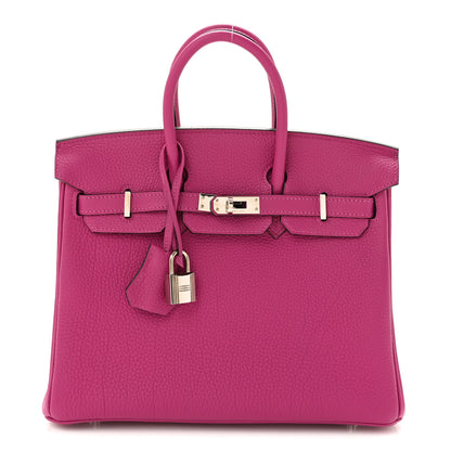 Hermes Togo Birkin 25 Rose Pourpre 1 of 12