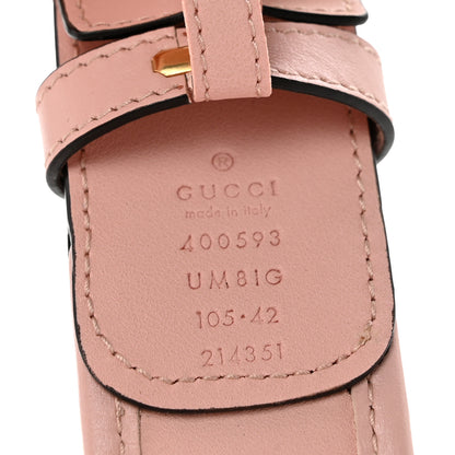 Gucci Calfskin GG Matelasse Marmont 40mm Belt 105 42 Perfect Pink 5 of 7