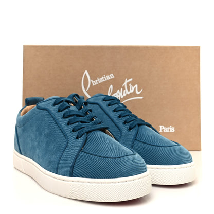 Christian Louboutin Velvet Corduroy Mens Rantulow Orlato Flat Sneakers 43 Louis II 10 of 10
