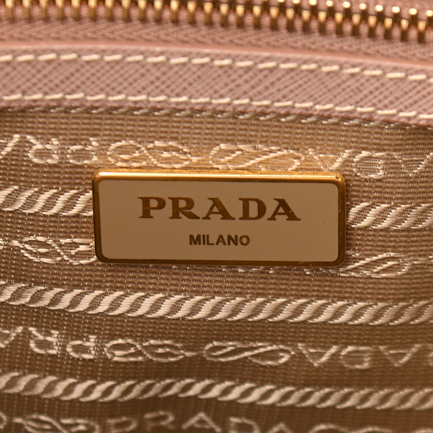 Prada Saffiano Small Galleria Double Zip Tote Cammeo 6 of 12