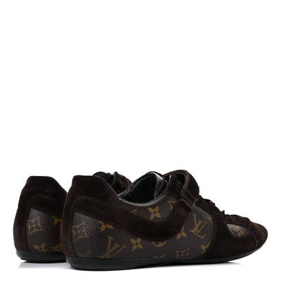 Louis Vuitton Suede Monogram Globe Trotter Sneakers 8 4 of 15