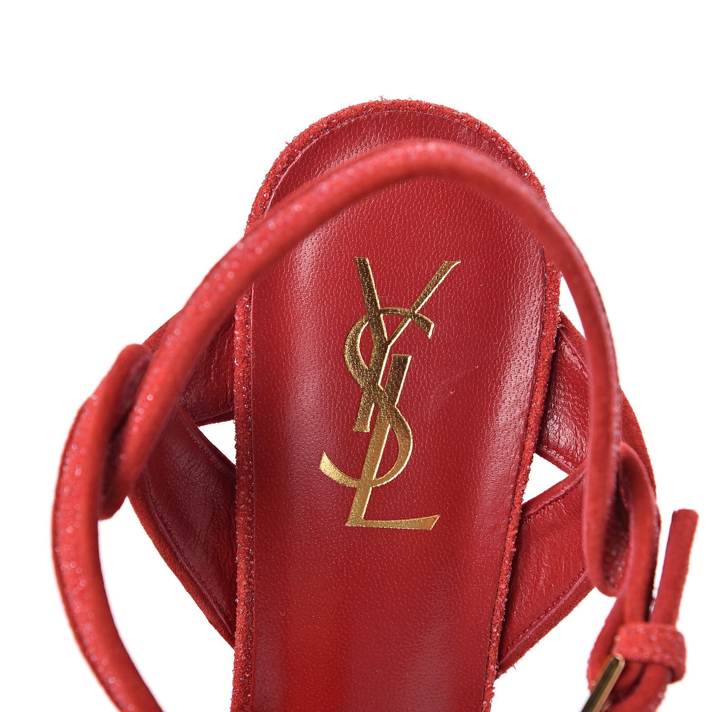 Suede Quartz Tribute 75 Platform Sandals 39.5 Lipstick