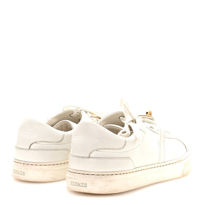 Hermes Calfskin Day Sneakers 40 White 5 of 9