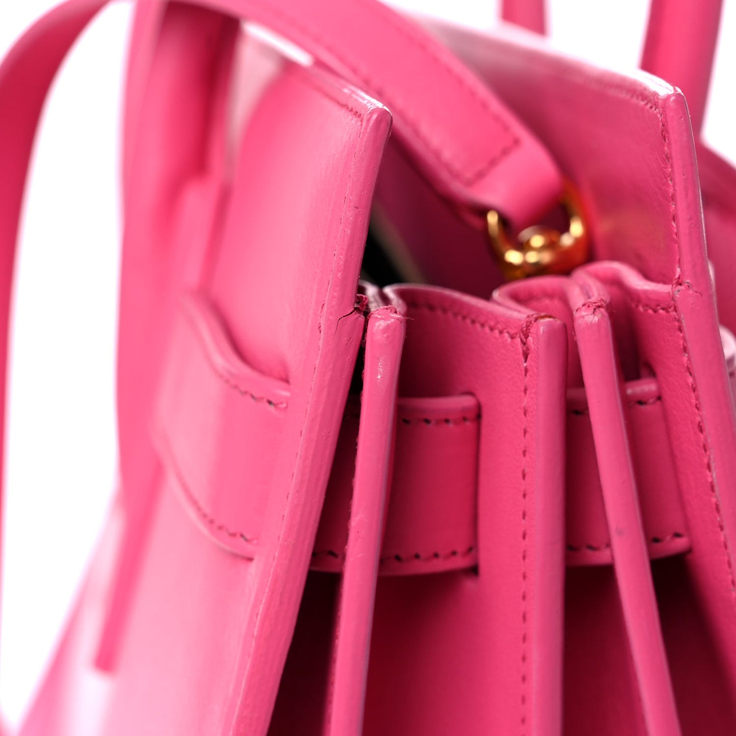 Calfskin Small Sac De Jour Lipstick Fuchsia