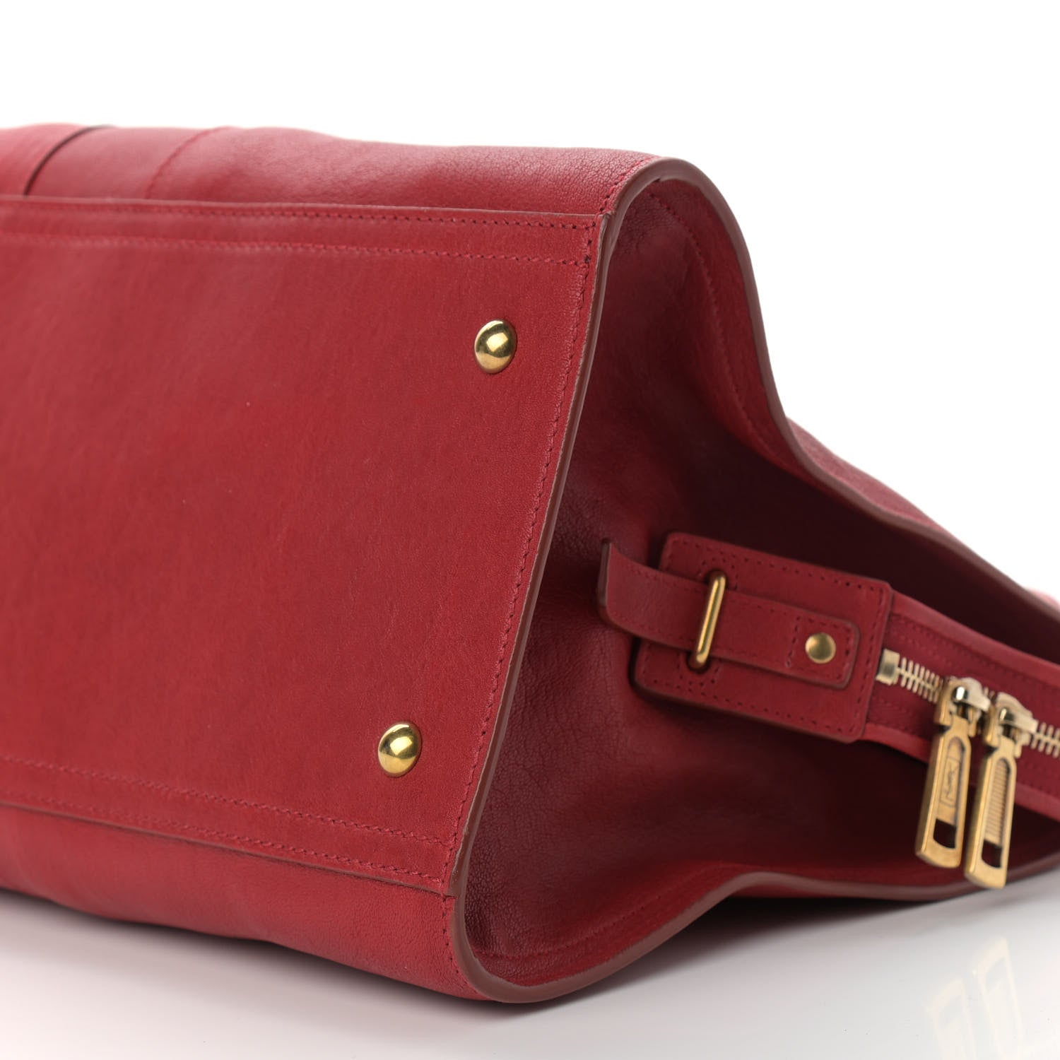 Saint Laurent Sheepskin Medium Cabas ChYc Red 9 of 15