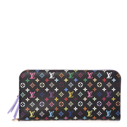 Louis Vuitton Monogram Multicolor Insolite Wallet Black Violet 1 of 10