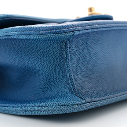 Chanel Caviar Quilted Small Sunset On The Sea Flap Blue 9 of 11