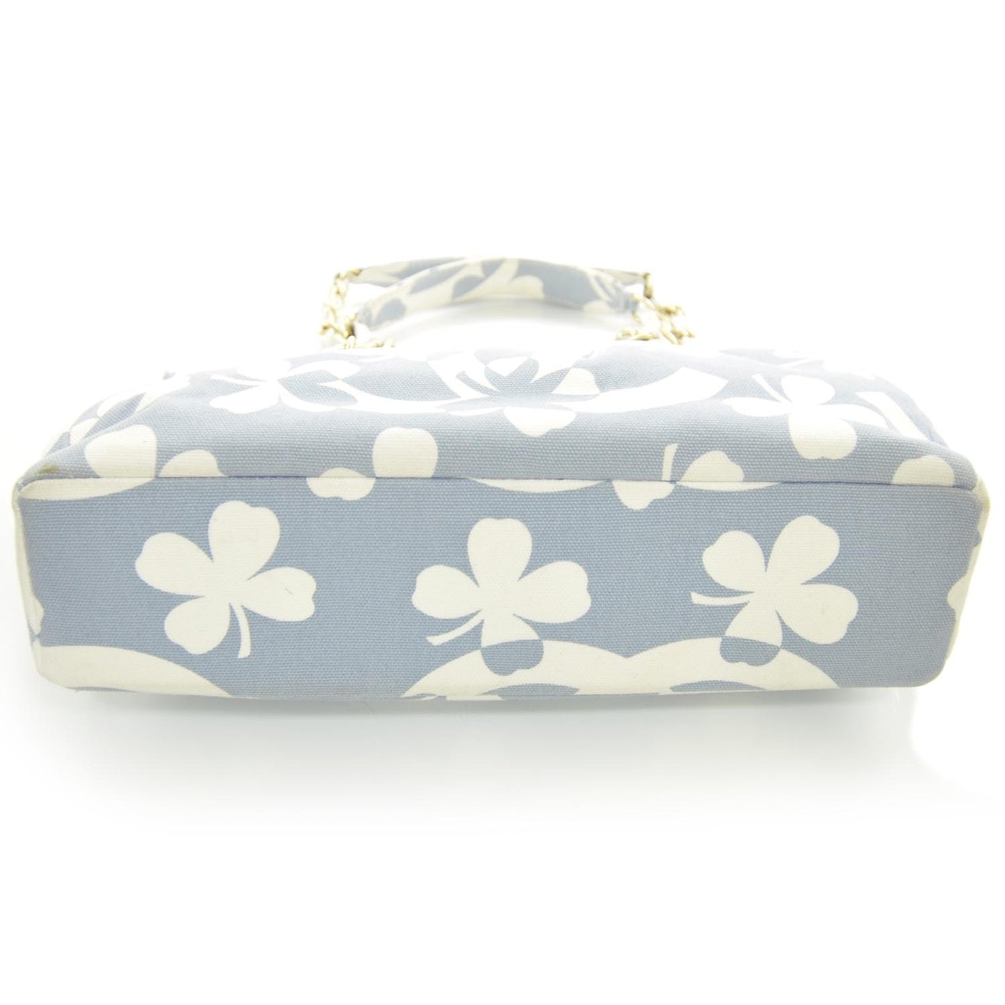 Canvas CC Clover Print Bag Blue