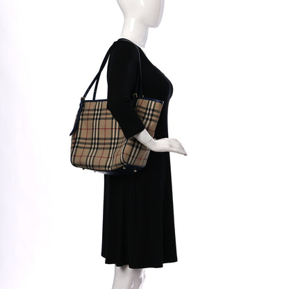 Burberry House Check Small Canterbury Tote Navy 2 of 10