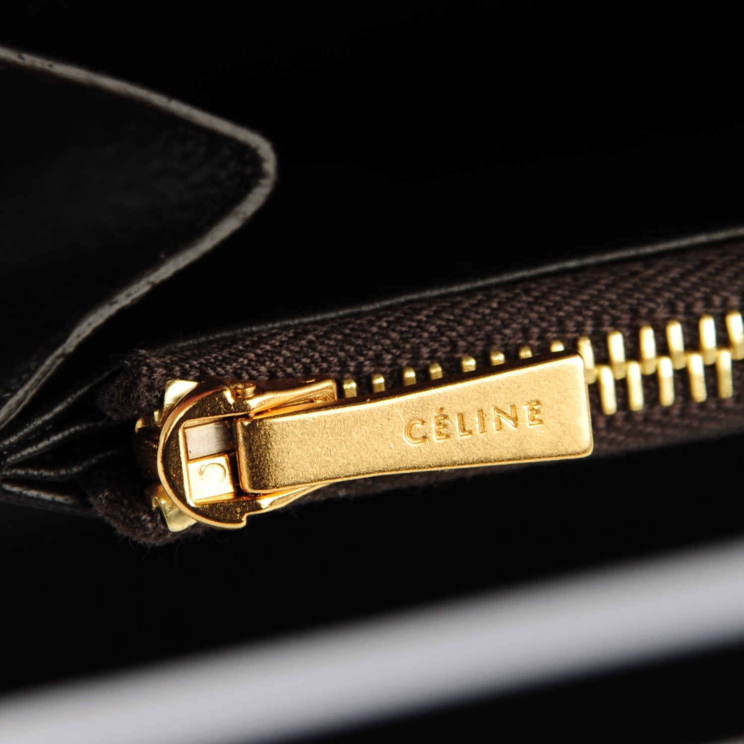 Celine Smooth Calfskin Pocket Tri-Fold Multifunction Envelope Flap Wallet Dark Rust 8 of 8