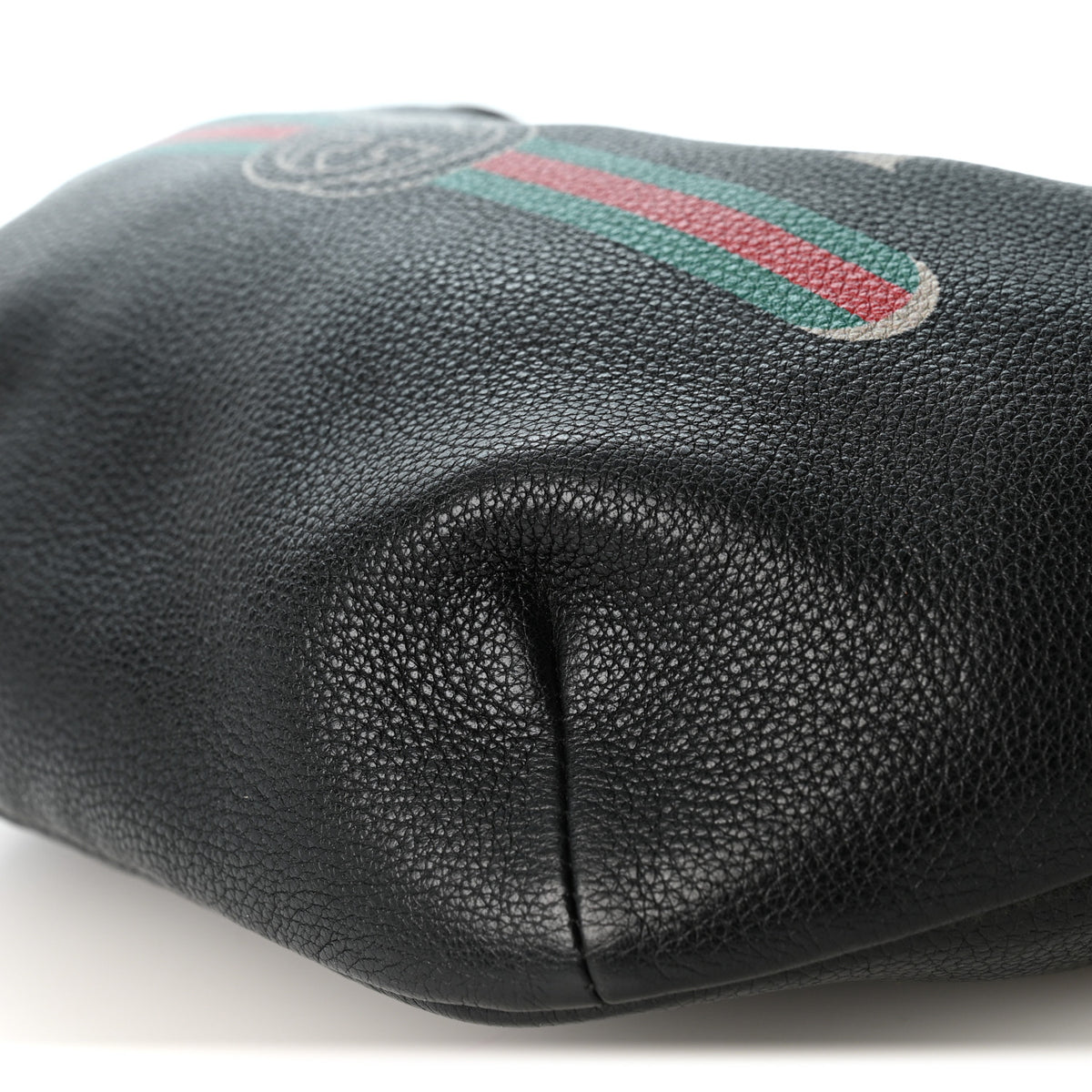 Gucci Grained Calfskin Logo Belt Bag Black 10 of 10