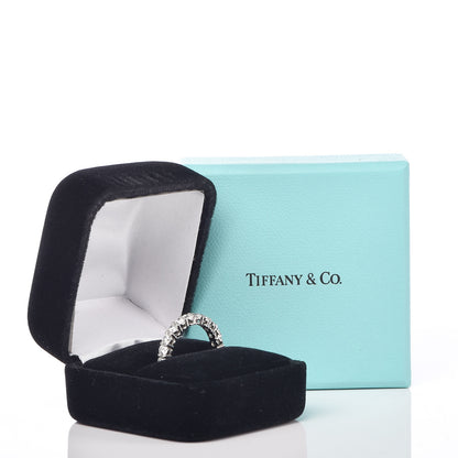 Tiffany Platinum Diamond Embrace Eternity Band Ring 50 5.5 5 of 5
