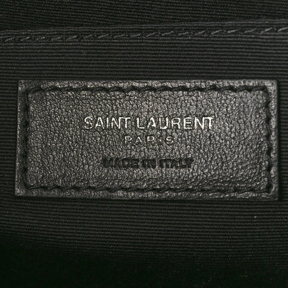 Saint Laurent Calfskin Matelasse Monogram Monochrome Lou Camera Bag Black 5 of 9