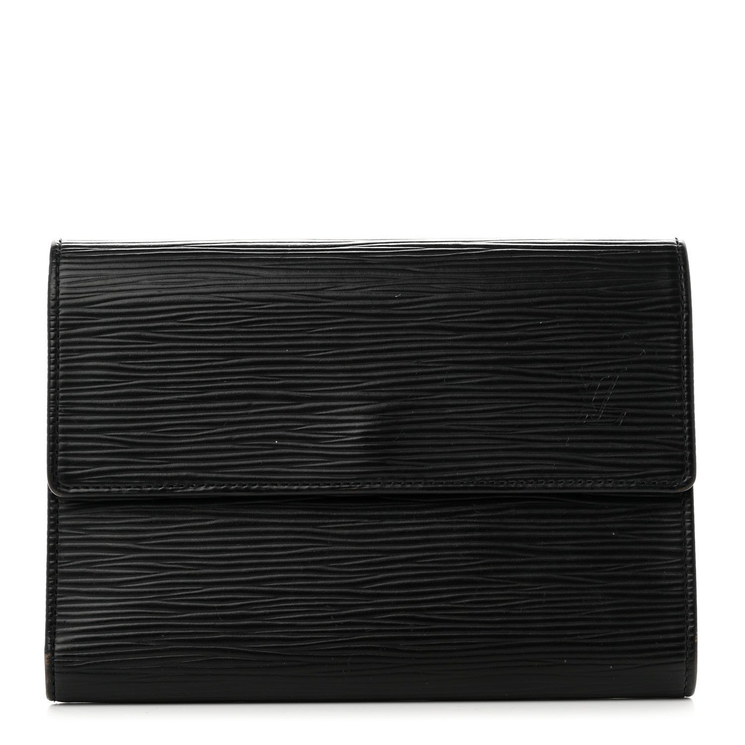 Louis Vuitton Epi Porte Tresor Etui Papiers Wallet Black 1 of 11