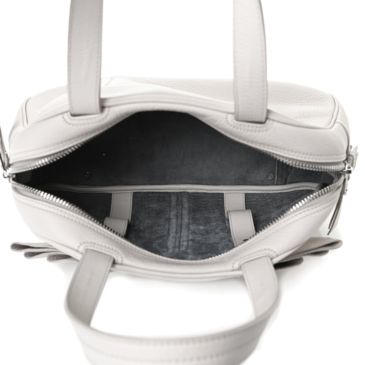 Calfskin Small Y Bow Tote White