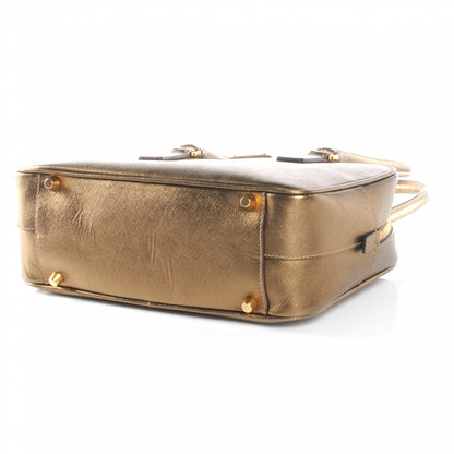Prada Saffiano Lux Boston Metal Oro 4 of 8