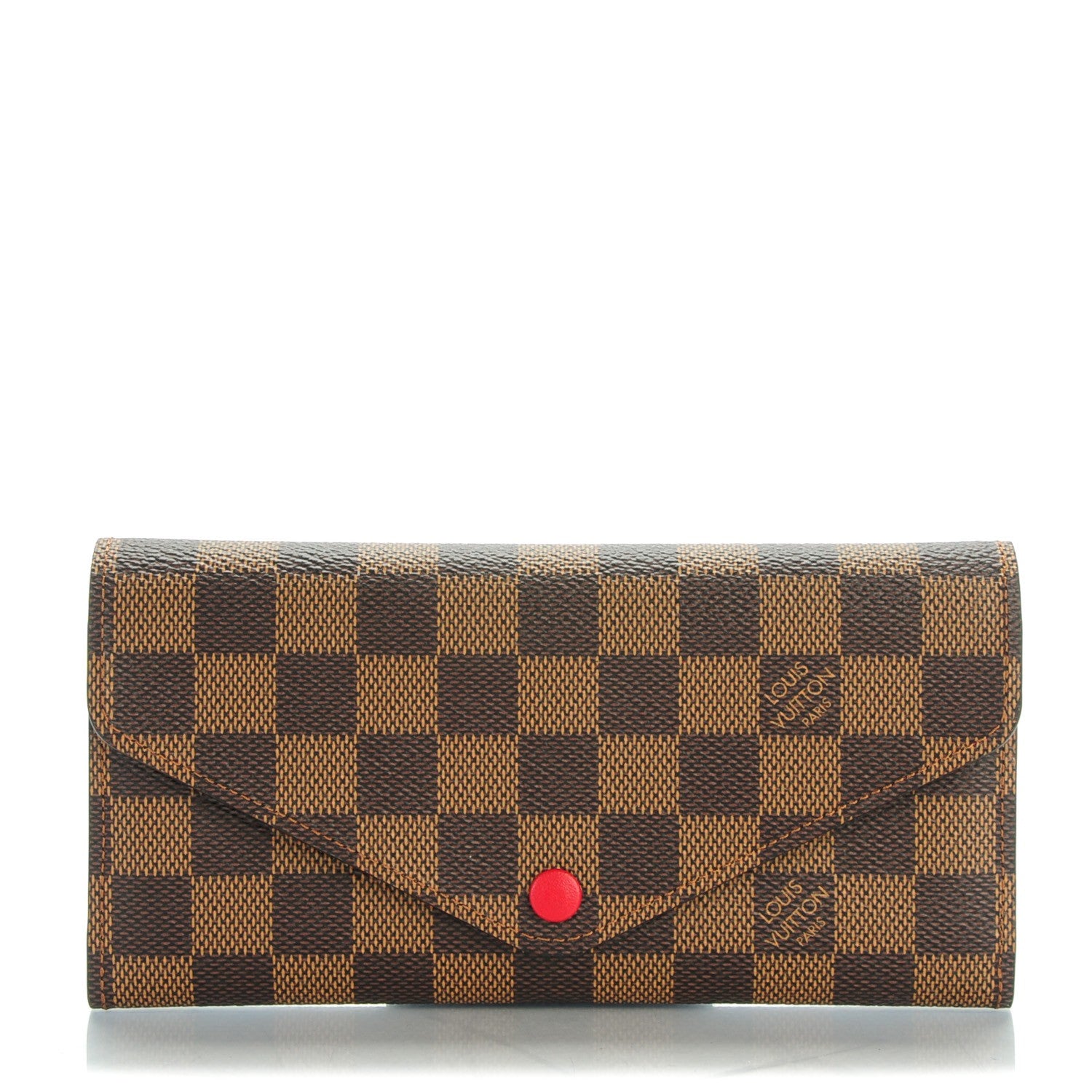 Louis Vuitton Damier Ebene Josephine Wallet Red 1 of 7