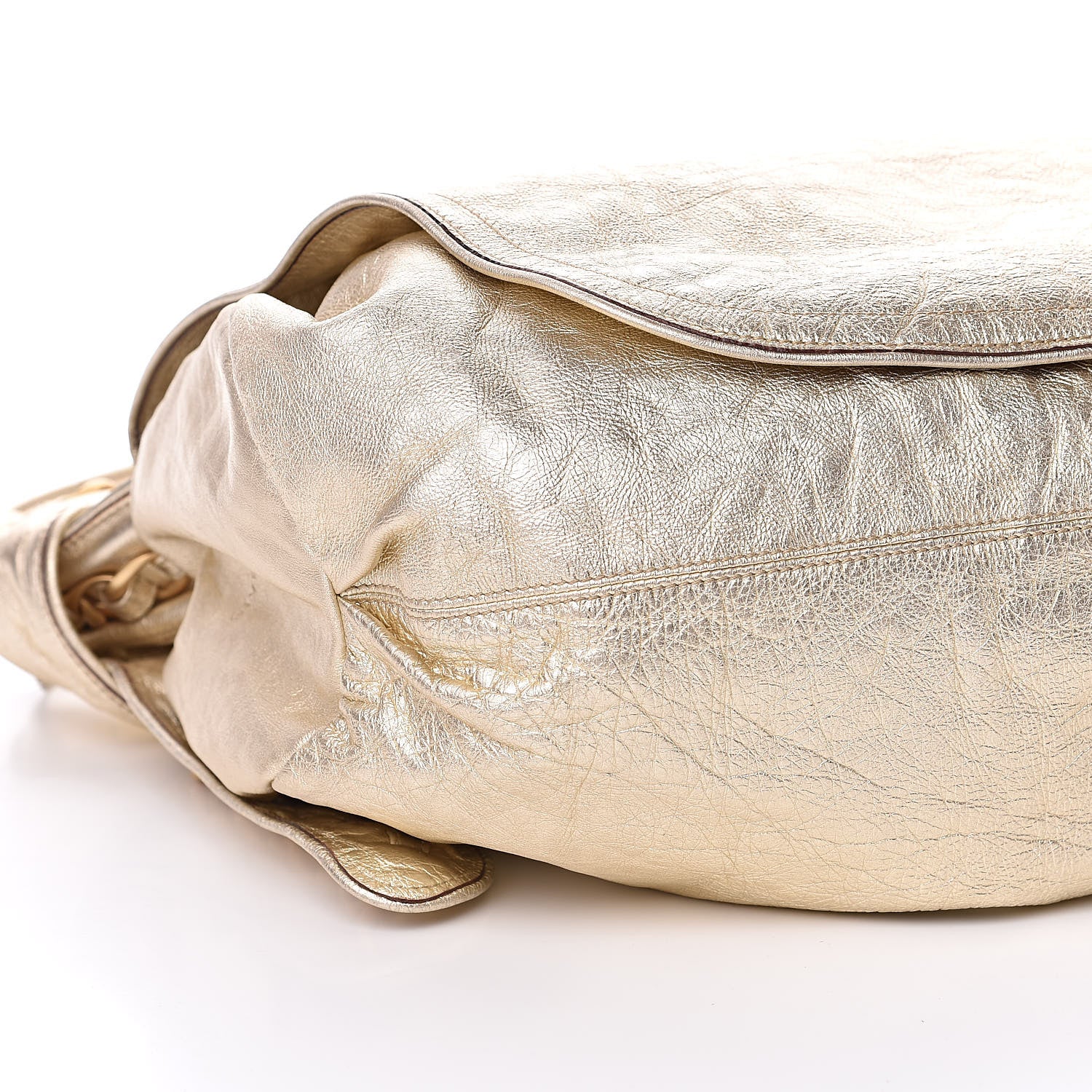 Givenchy Metallic Calfskin Hobo Chain Gold 7 of 9