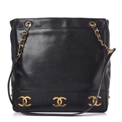 Chanel Caviar CC Shoulder Bag Black 1 of 18