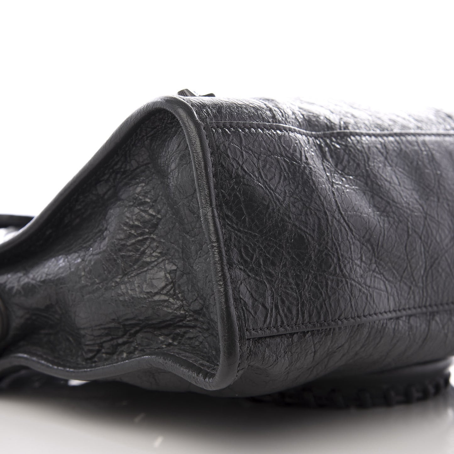 Agneau Classic Silver Hardware S City Gris Fossile