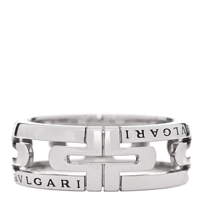 Bulgari 18K White Gold Parentesi Band Ring 58 8.25 3 of 5