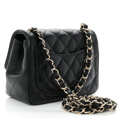 Chanel Lambskin Quilted Mini Square Flap Black 3 of 10