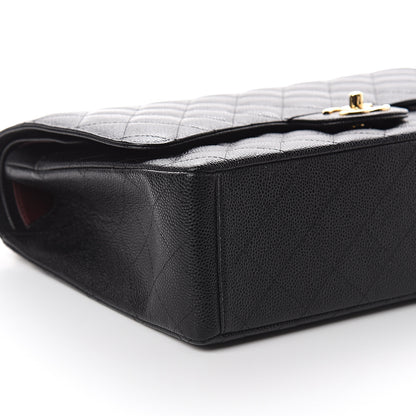 Chanel Caviar Quilted Maxi Double Flap Black 8 of 9