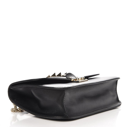Valentino Garavani Vitello Medium Glam Lock Rockstud Flap Black 4 of 10