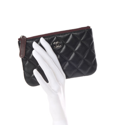 Chanel Lambskin Quilted Small Cosmetic Case Black 2 of 8