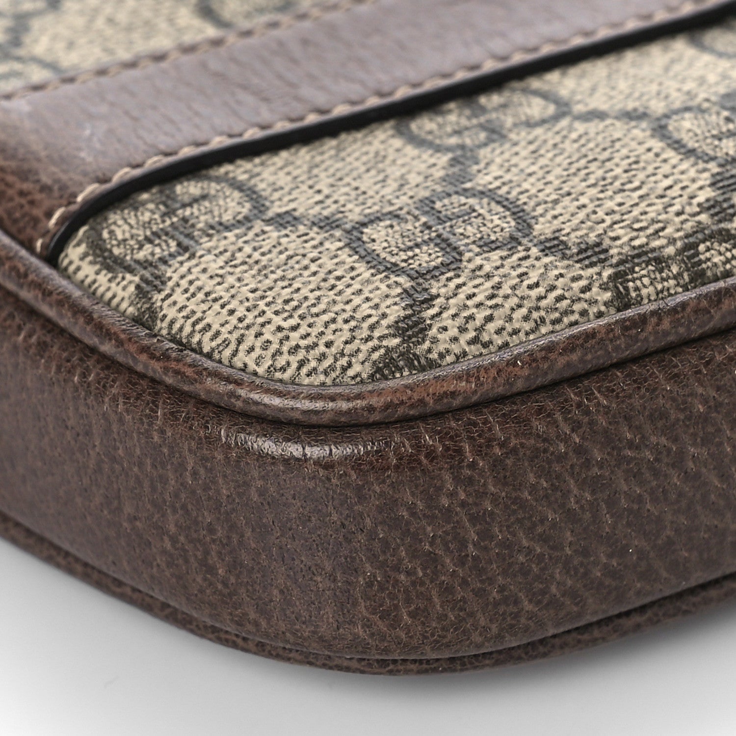 Gucci GG Supreme Monogram Ophidia Phone Case Wristlet Brown 8 of 12