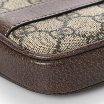 Gucci GG Supreme Monogram Ophidia Phone Case Wristlet Brown 8 of 12
