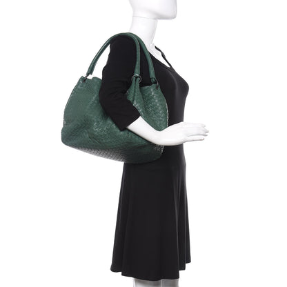 Bottega Veneta Nappa Intrecciato Parachute Bag Green 2 of 9