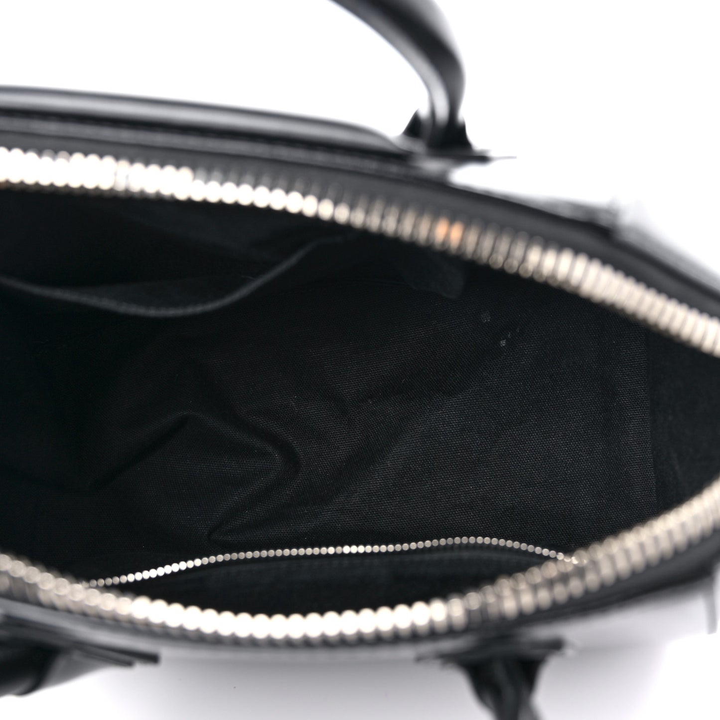 Shiny Lord Calfskin Small Antigona Black