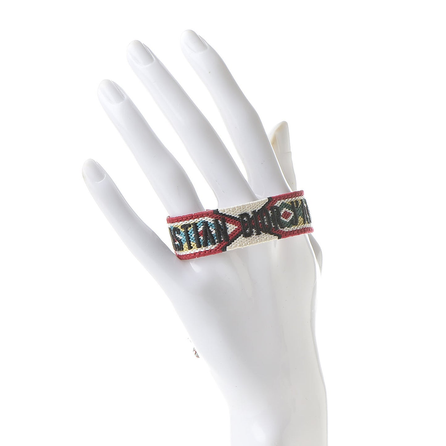 Woven Cotton J'Adior Friendship Bracelet White Multicolor