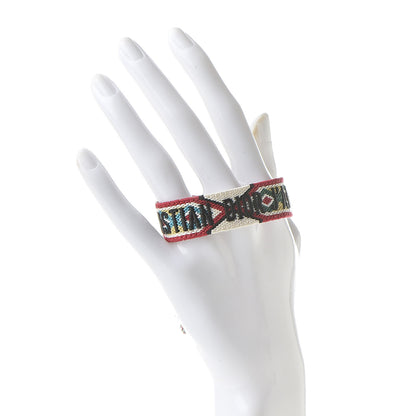 Christian Dior Woven Cotton J'Adior Friendship Bracelet White Multicolor 2 of 4