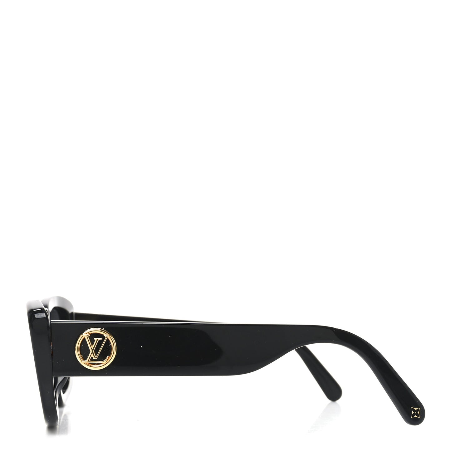 Acetate LV Circle Large Cat Eye Sunglasses Z2642U Black