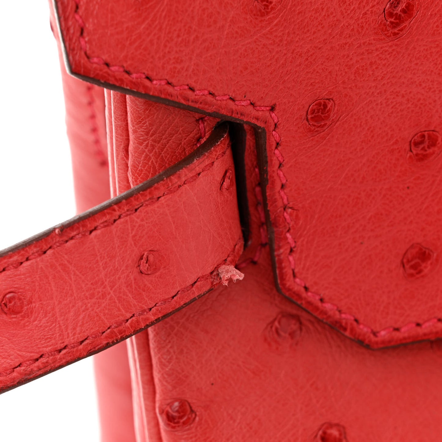 Ostrich Birkin 30 Rouge Vif