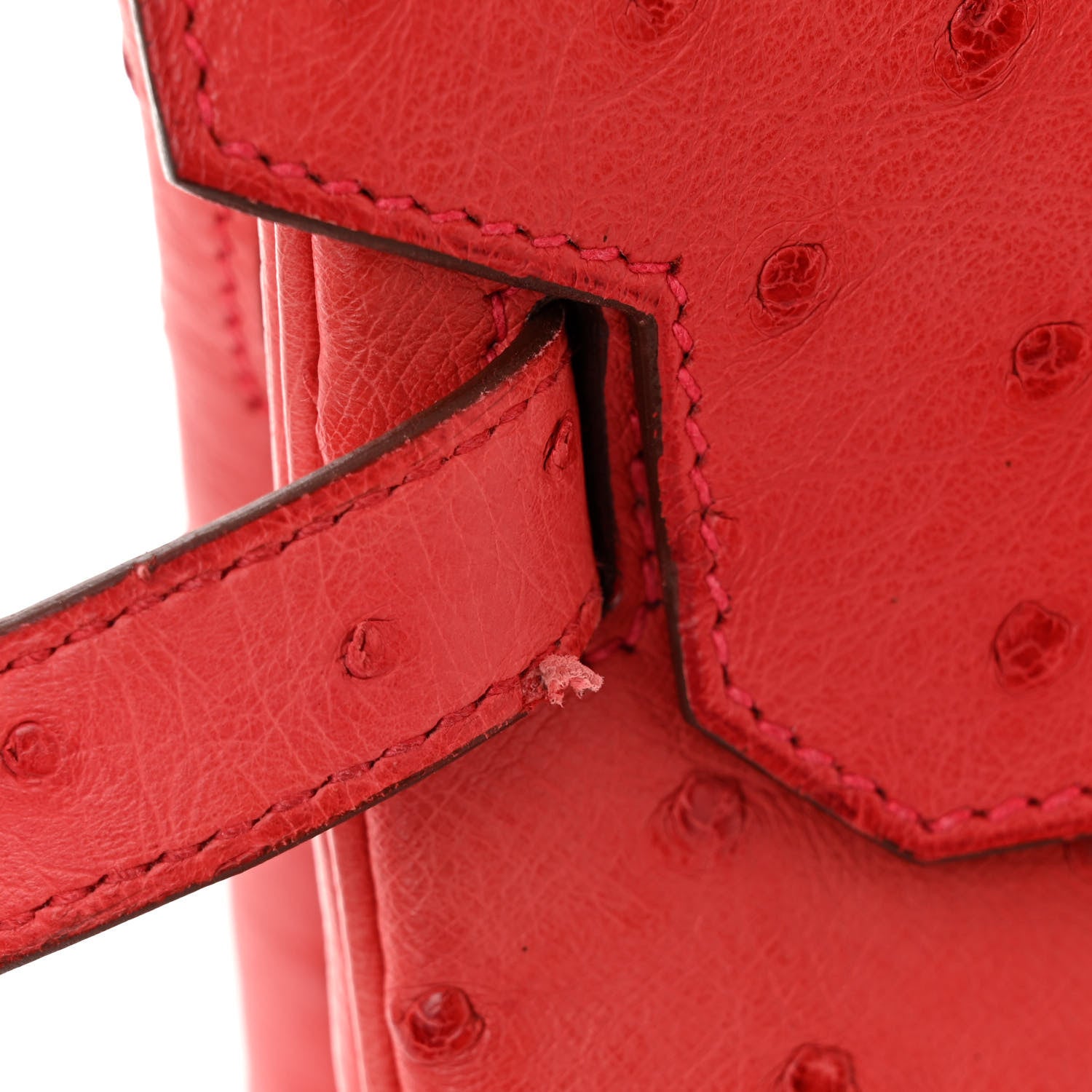 Hermes Ostrich Birkin 30 Rouge Vif 8 of 11