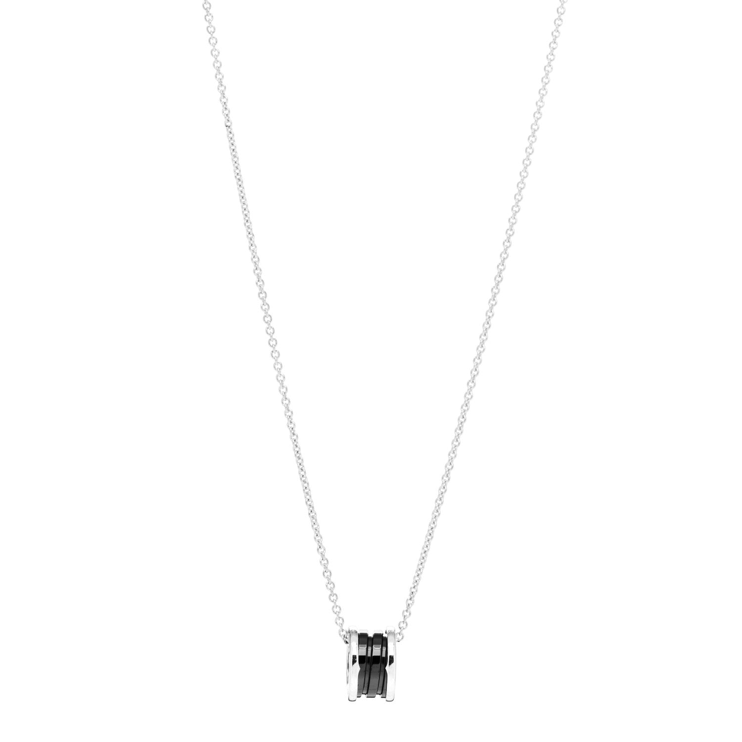 Bulgari Sterling Silver Ceramic Save The Children Pendant Necklace 1 of 6