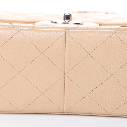 Chanel Caviar Quilted Jumbo Double Flap Beige Clair 10 of 12