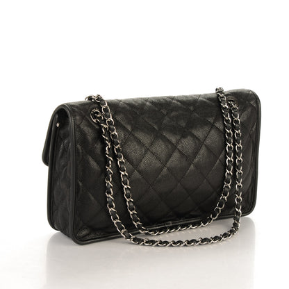 Chanel Caviar Quilted Large French Riviera Flap Black 3 of 7