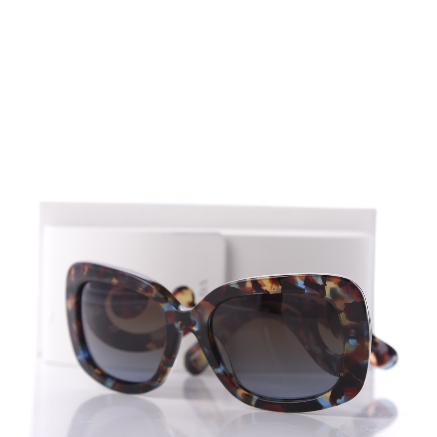 Prada Acetate Baroque Sunglasses SPR 27O Blue Tortoise 8 of 8