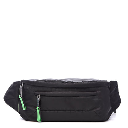 Prada Tessuto Nylon Belt Bag Black Verde 1 of 9